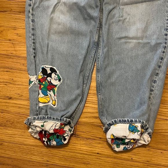 Custom Mickey Mouse Jeans, 34 x 25 - Picture 2 of 8